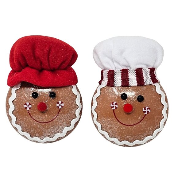 Gingerbread Cookie Baker  Christmas Ornaments (Set of 4), Holiday Party Decor - Picture 2 of 7
